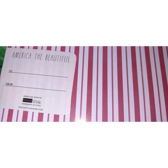 New Patriotic Stars Stripes American Flag Stuffed Cloth 45" Garland Rae Dunn - Picture 7 of 7